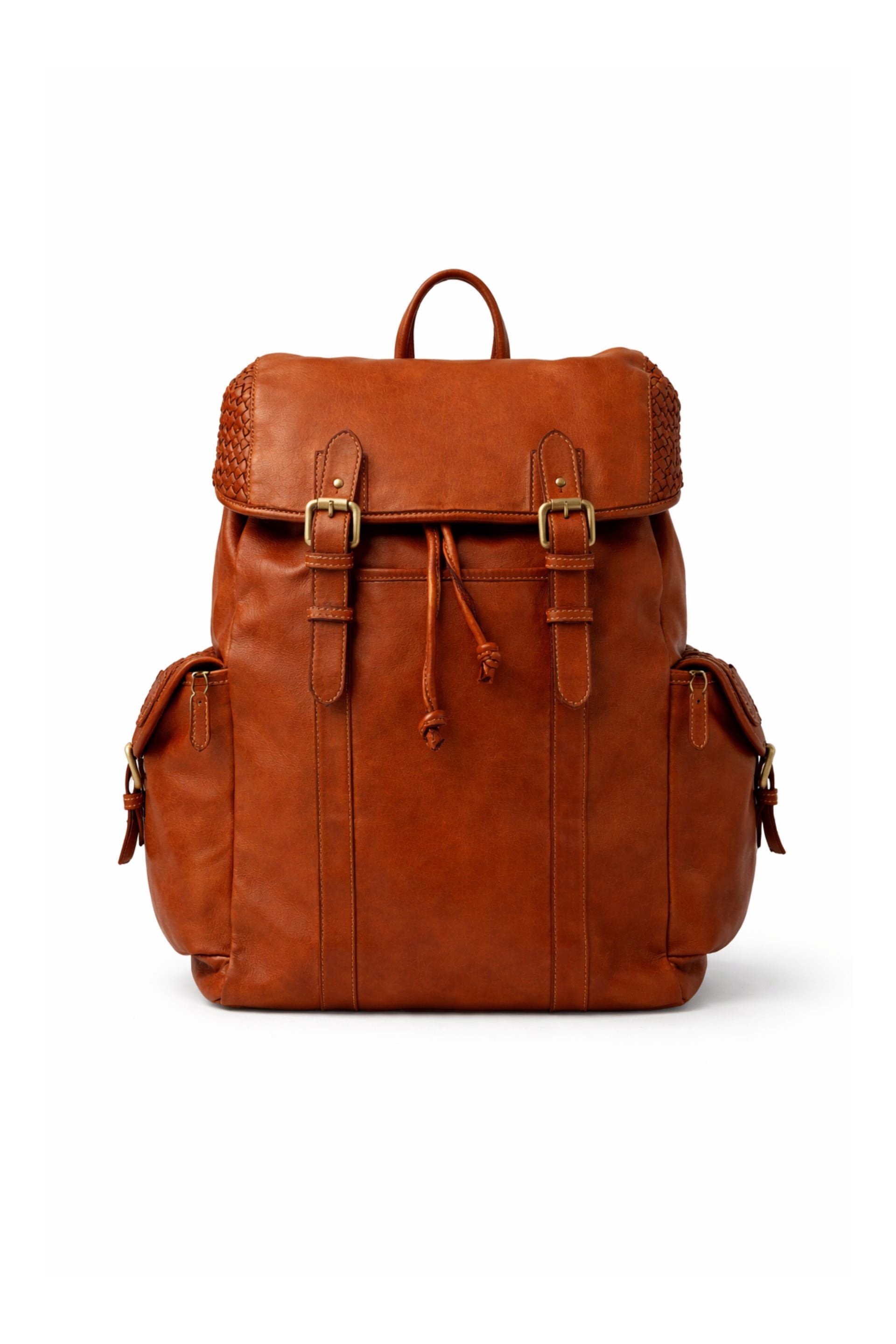 The Voyager Backpack in Cognac
