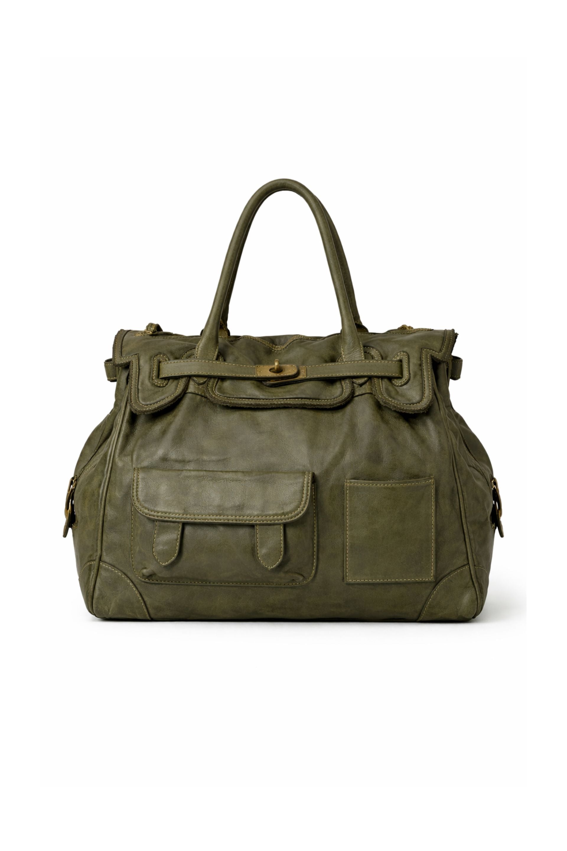 The Monaco Handbag in Military Green