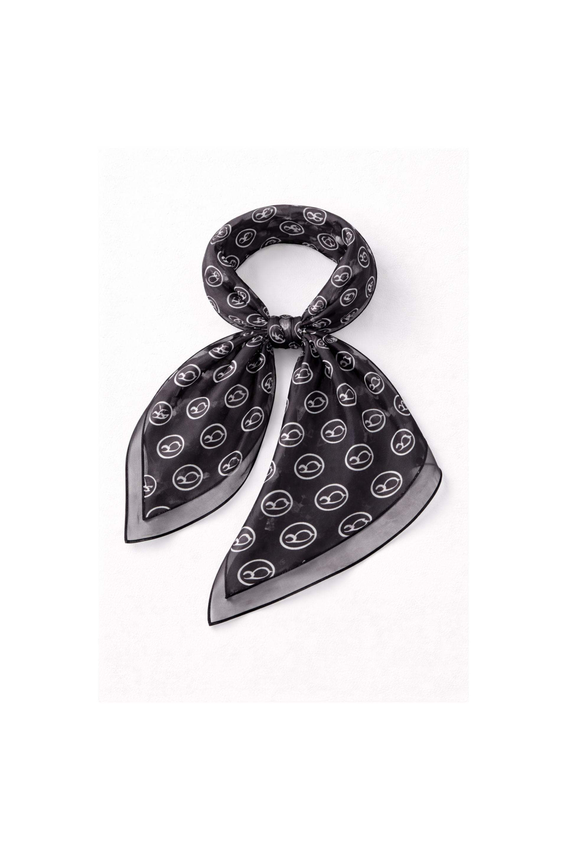 The OB Square Scarf in Navy