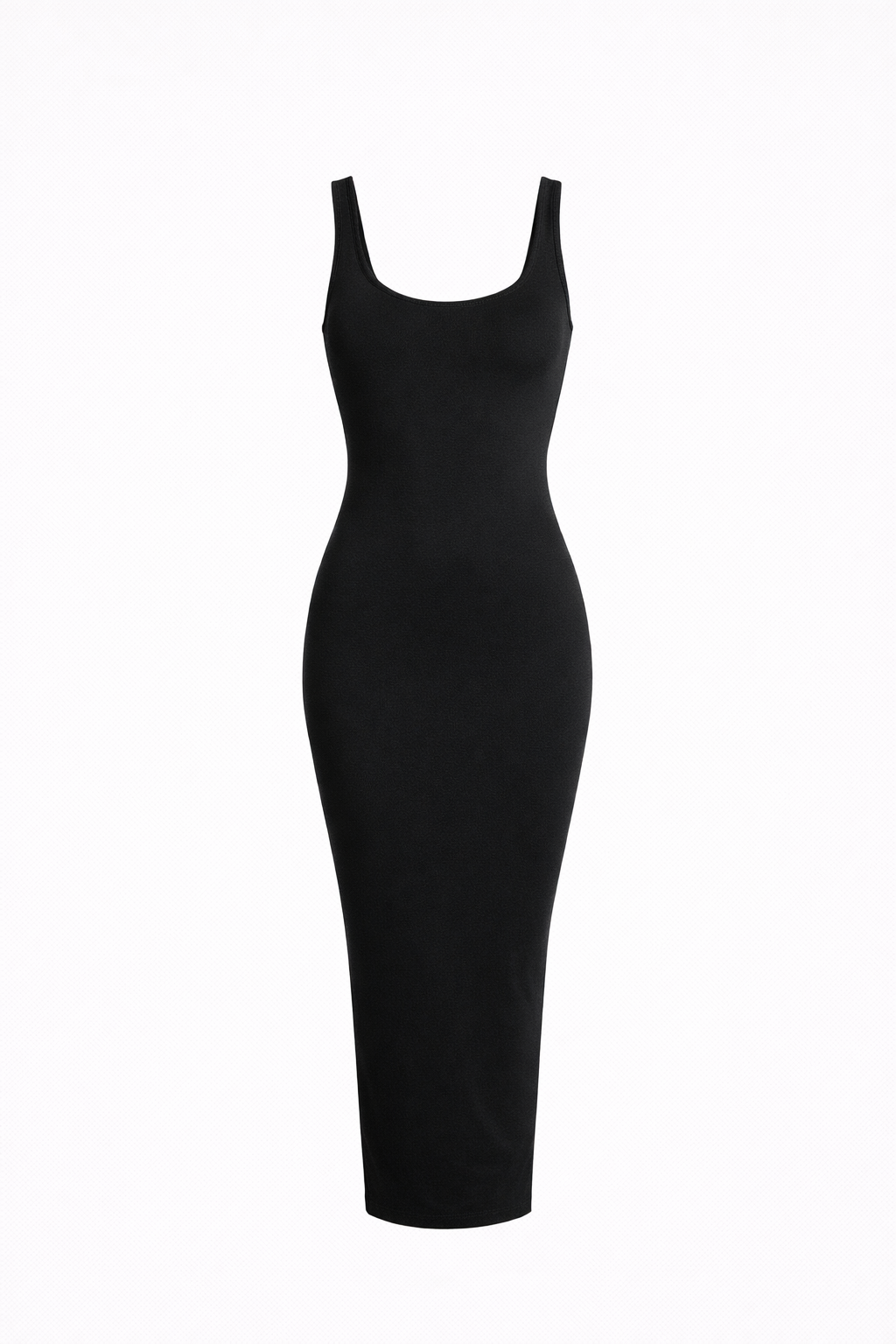 Lady O Sleevless Midi Dress in Black