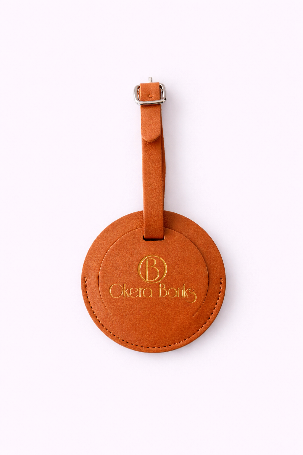 On The Go Luggage Tag in Cognac