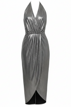 Kali Wrap Dress in Silver
