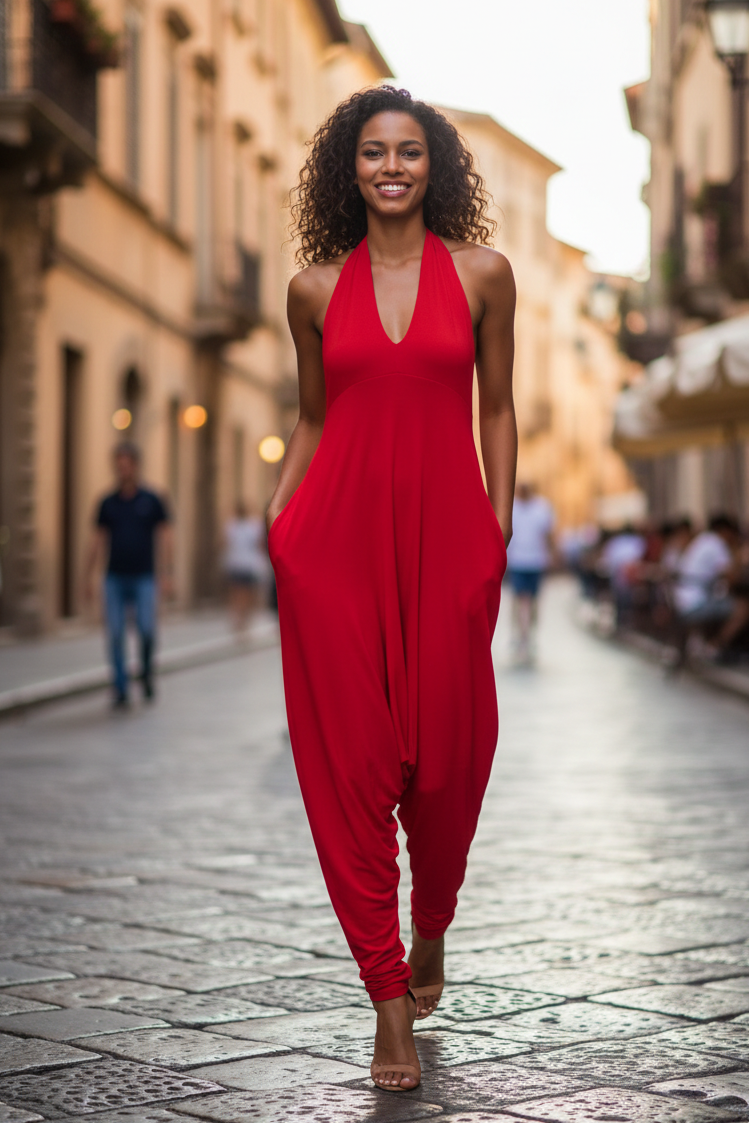 Sarah Halter Harem Pant Jumpsuit