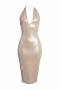 Cassandra Cocktail Dress in Champagne