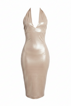 Cassandra Cocktail Dress in Champagne