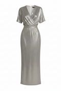 Destiny Maxi Dress in Silver