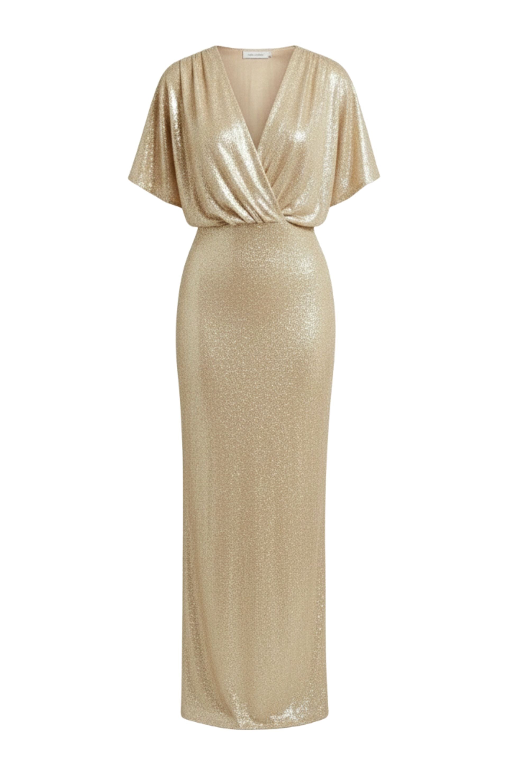 Dynasty Maxi Dress in Soft Gold